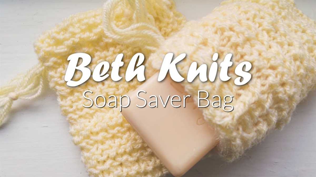 Knit soap sack pattern
