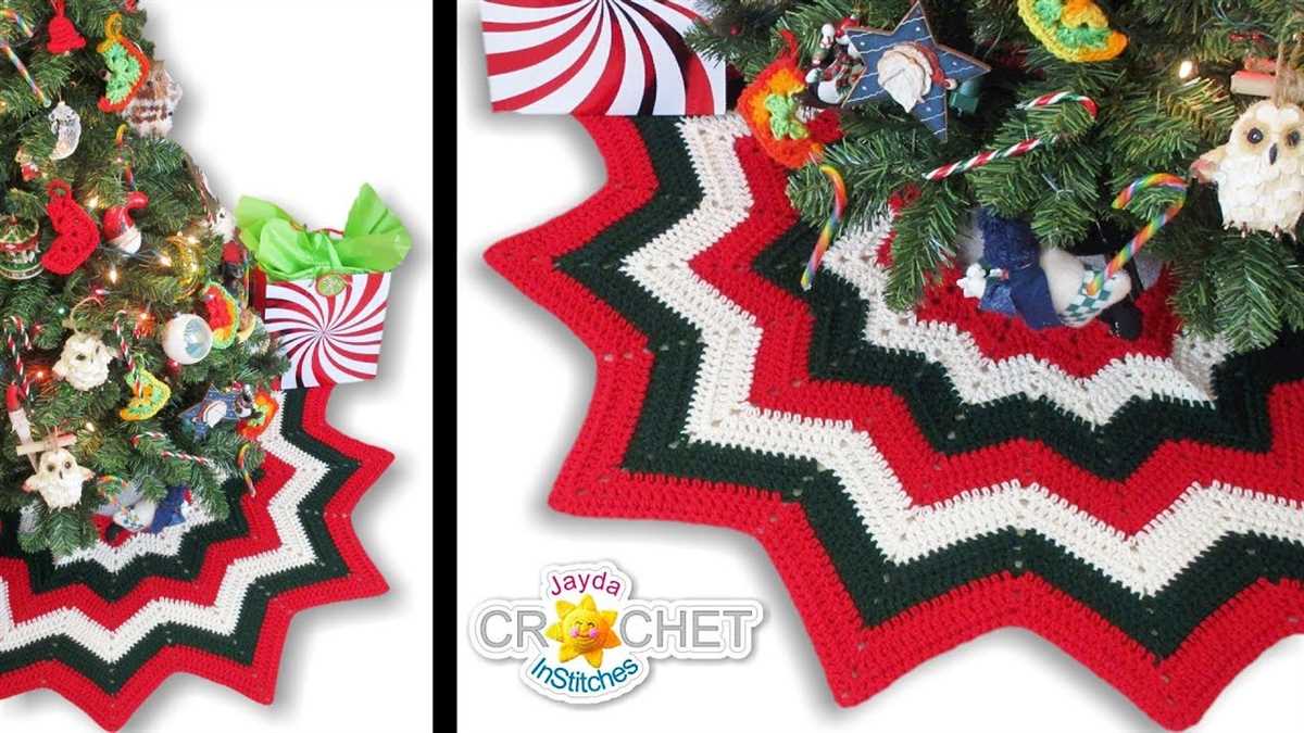Knit mini tree skirt pattern
