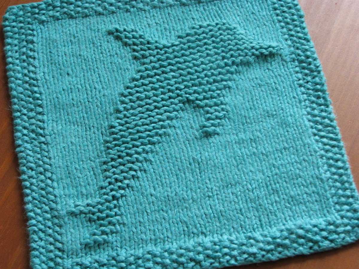Knitted animal dishcloth patterns