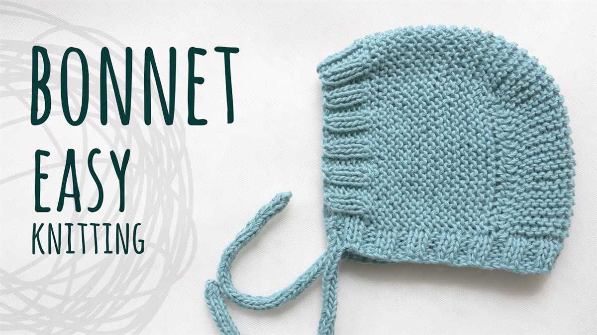 Knit bonnet pattern