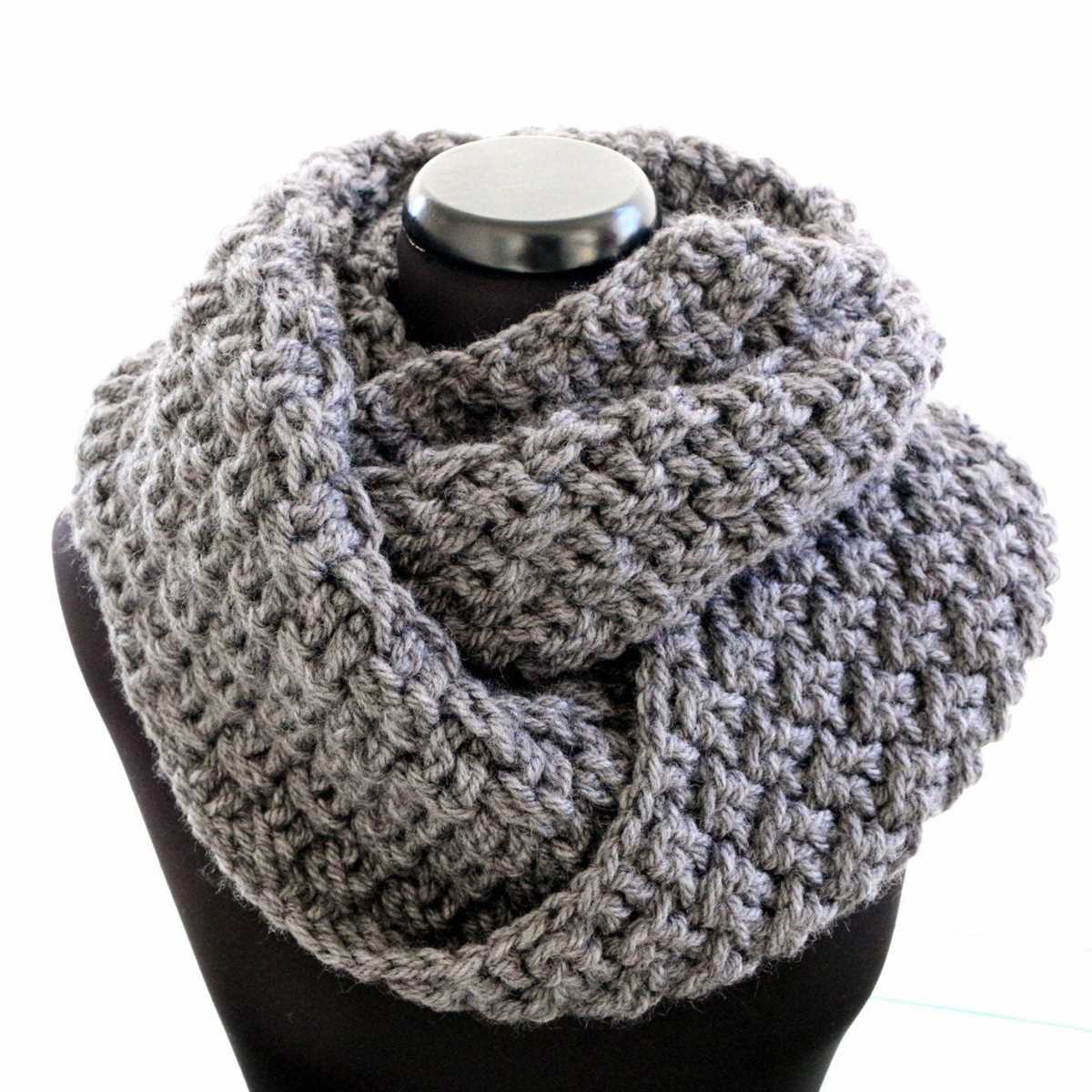 Easy chunky knit scarf pattern free