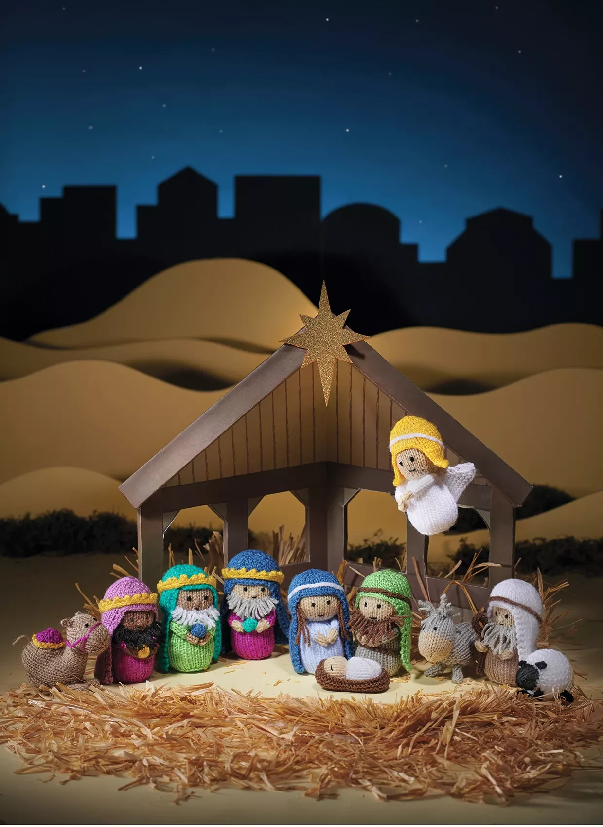 Knitted nativity set pattern free