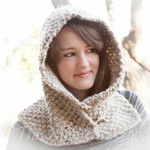 Easy hooded cowl knitting pattern