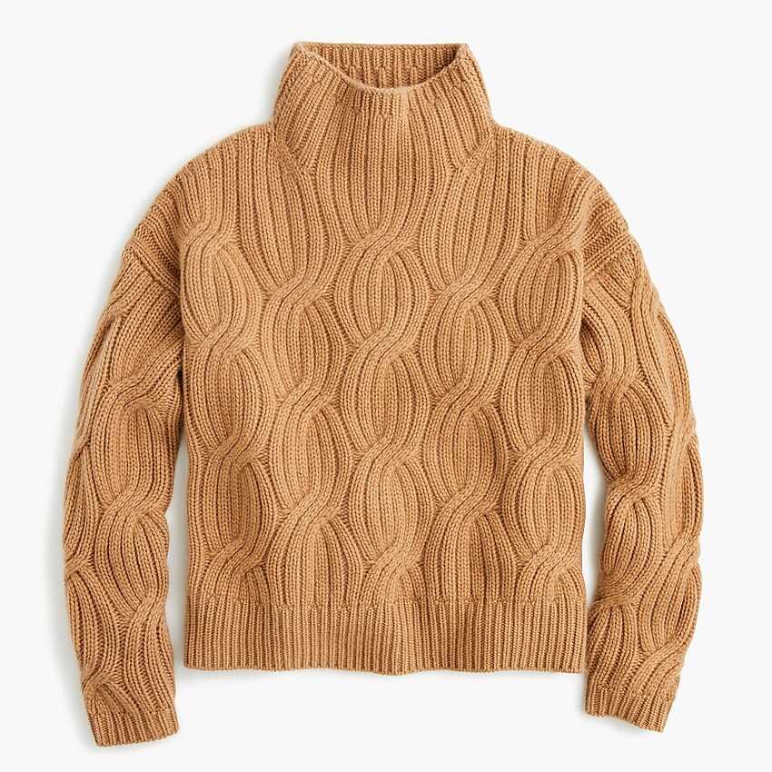 Mock neck sweater knitting pattern