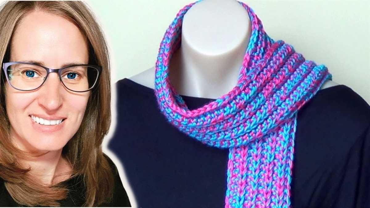 Big knit scarf pattern