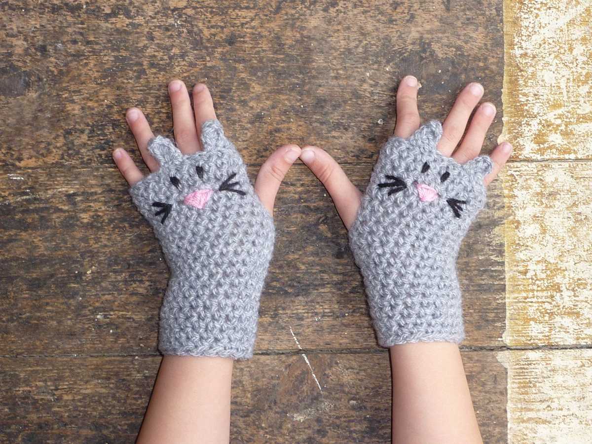 Childrens fingerless gloves knitting pattern