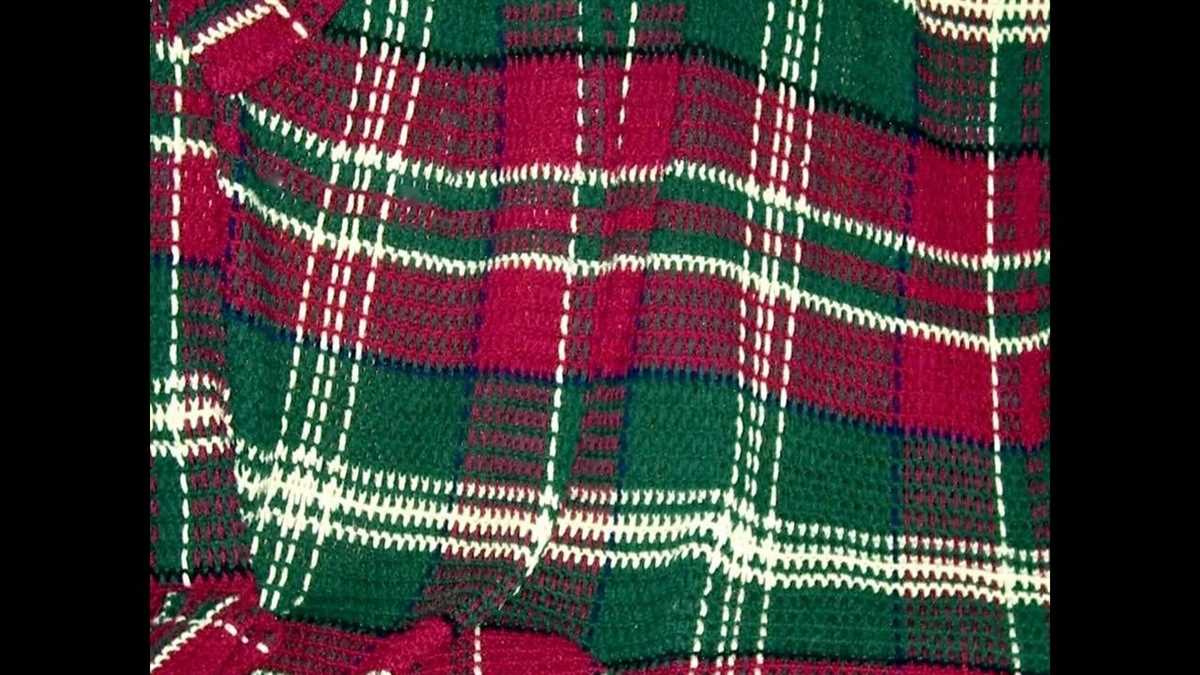 Tartan blanket knitting pattern
