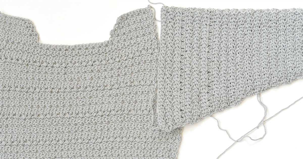 Crochet knit sweater pattern