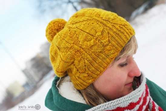 Cable knit hat pattern bulky yarn