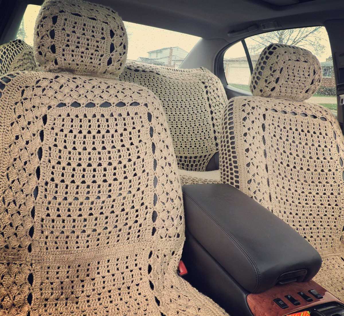 Car seat cover knitting pattern