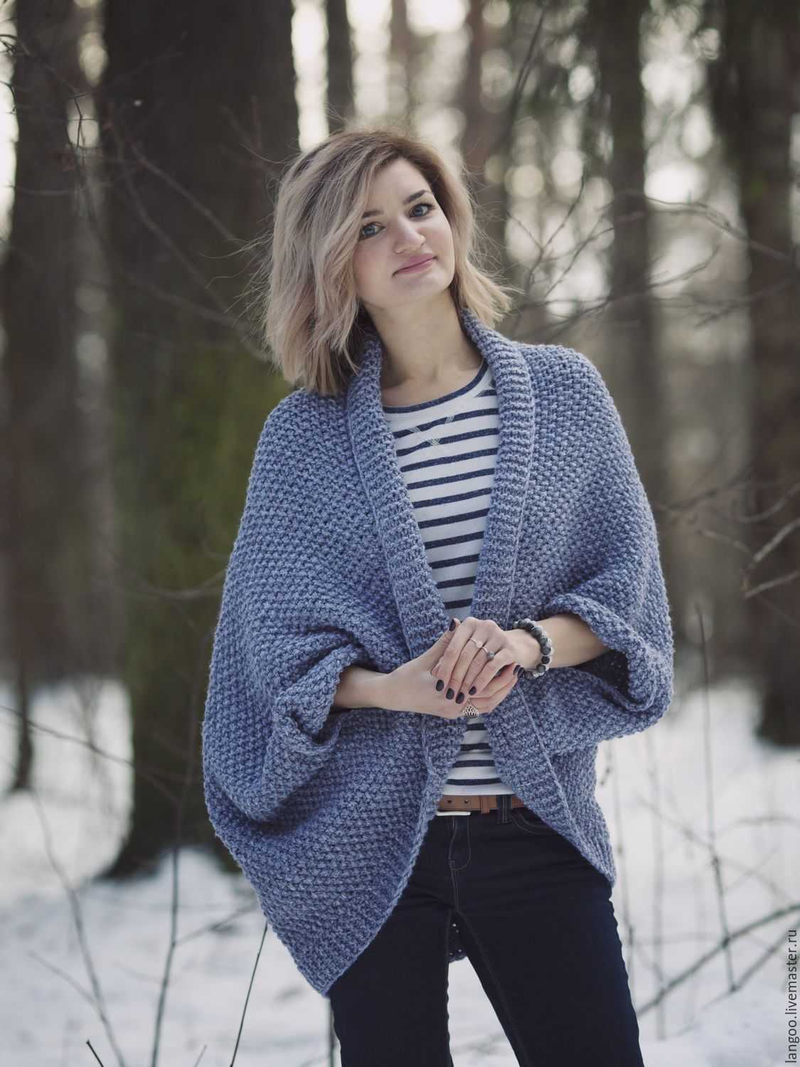 Free cocoon cardigan knitting pattern