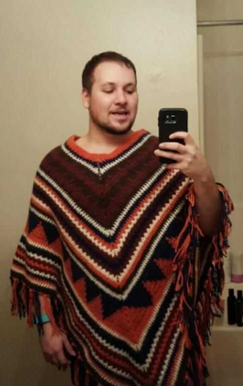 Mens poncho knitting pattern