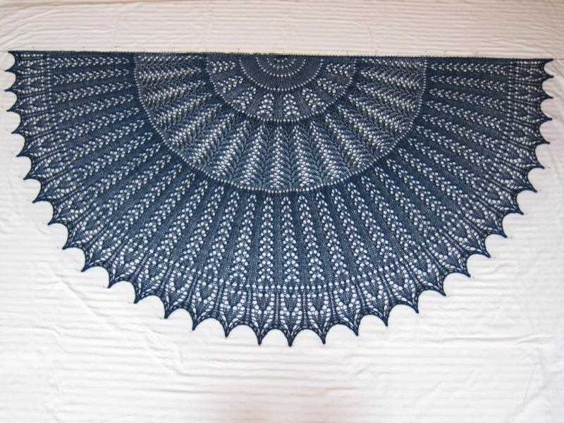 Free circular shawl knitting pattern
