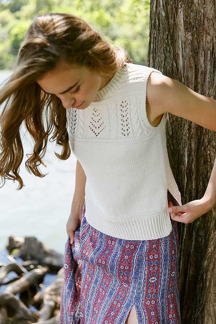 Cotton knit top pattern