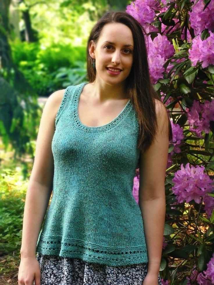 Knitting patterns tank tops ladies