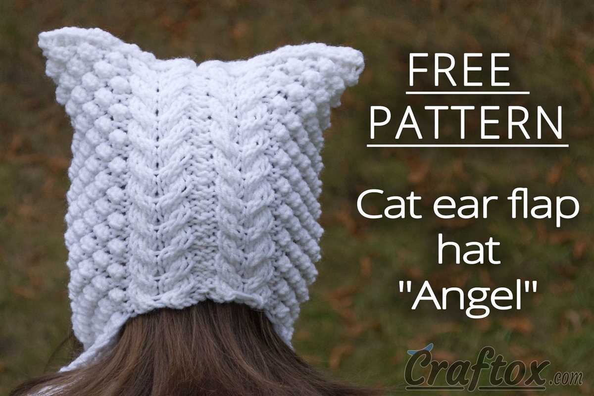 Hat with ear flaps knitting pattern straight needles