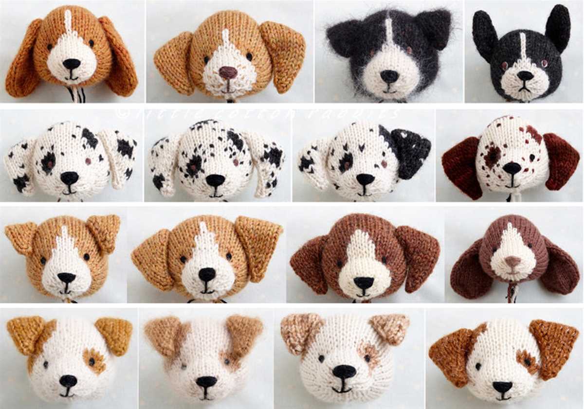 Toy dog knitting pattern