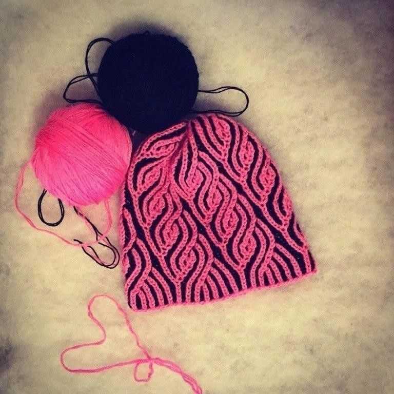 Double thick knit hat pattern
