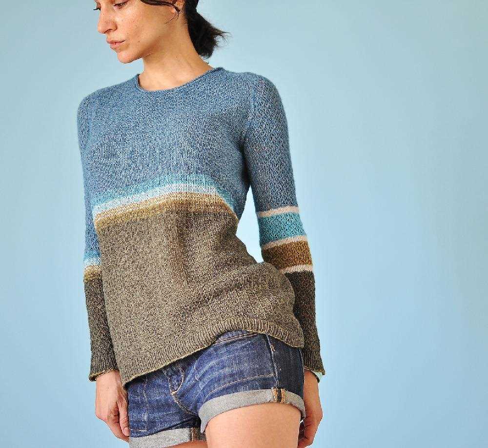 Knit pullover pattern