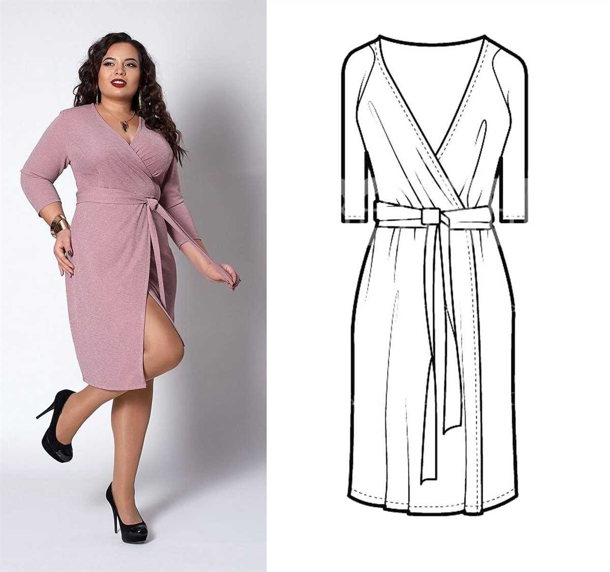 Plus size knit dress pattern