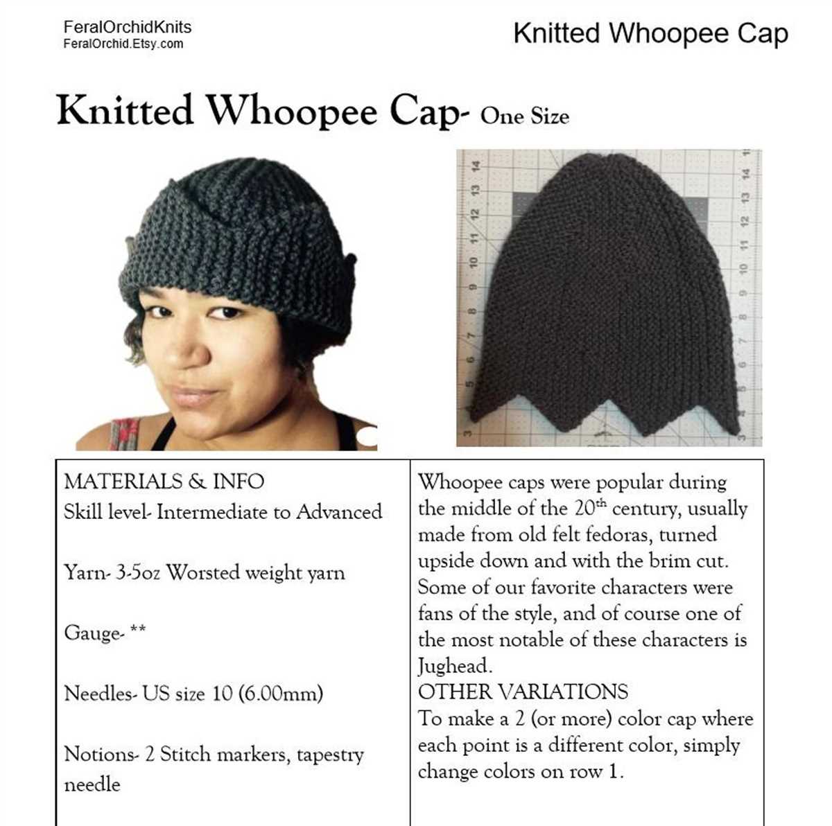 Jughead hat knitting pattern free