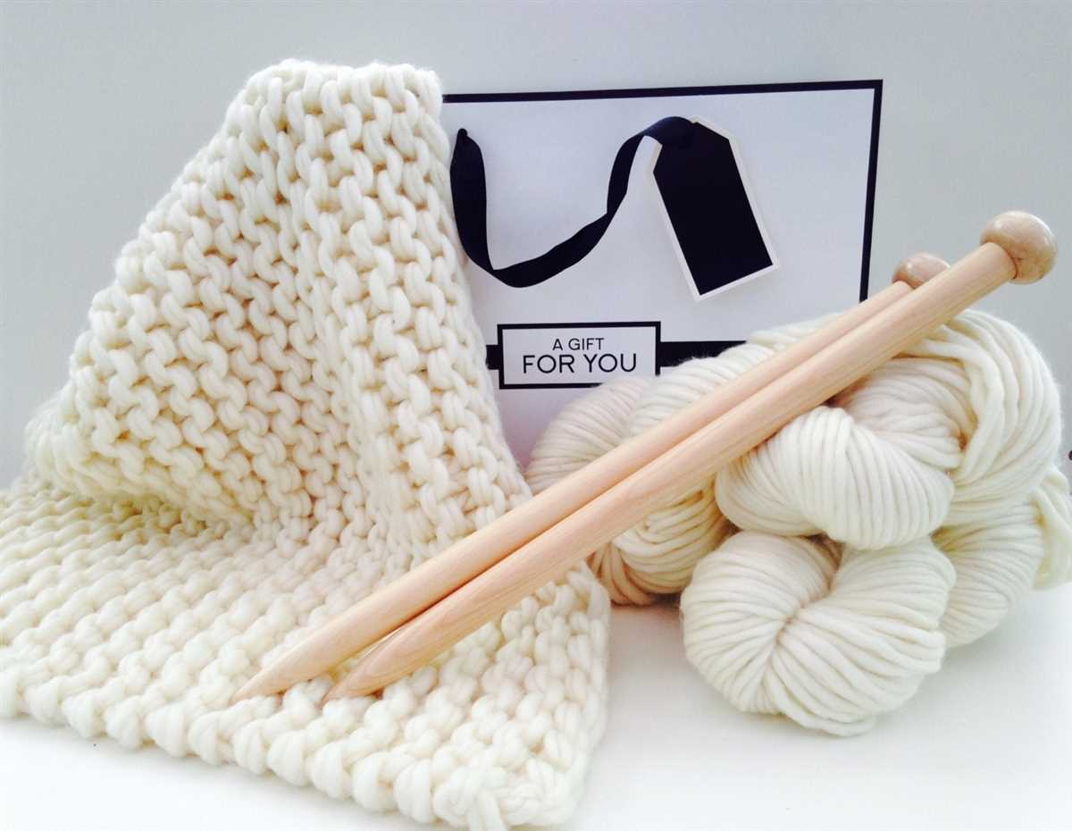 Knitting kits with pattern and yarn