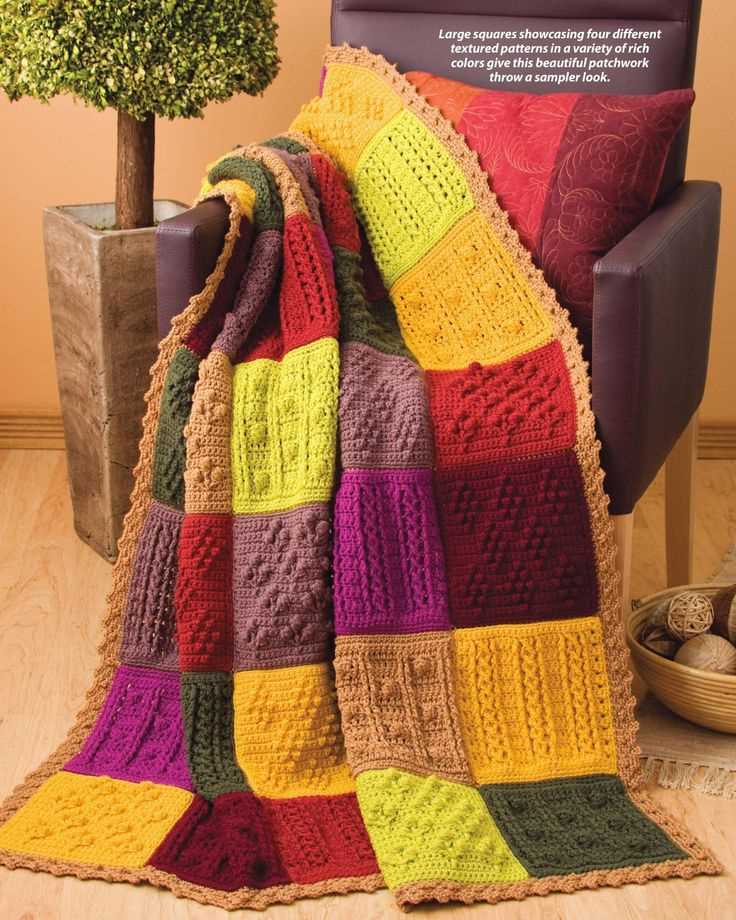 Knitted squares blanket pattern free