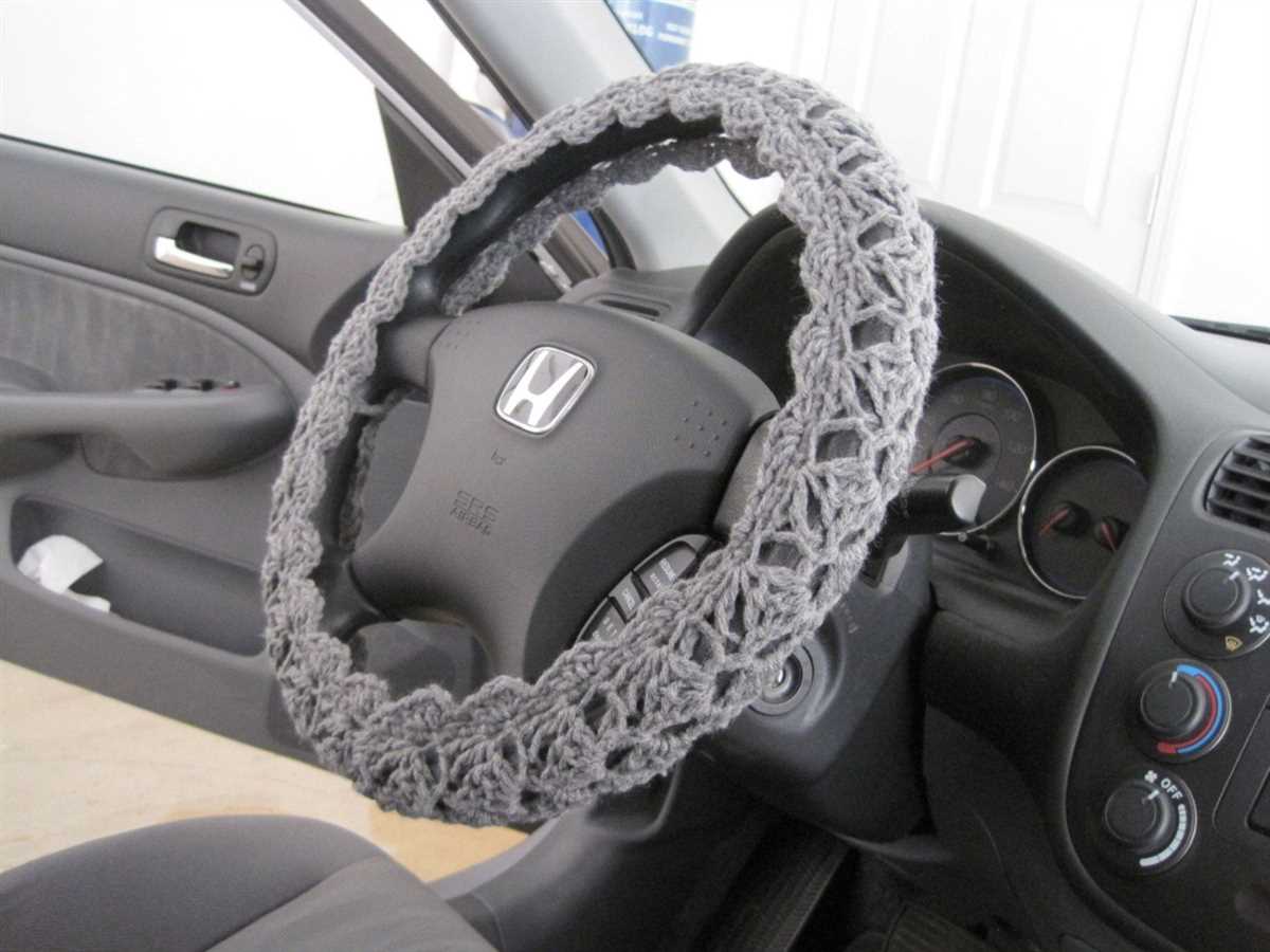 Steering wheel cover knitting pattern
