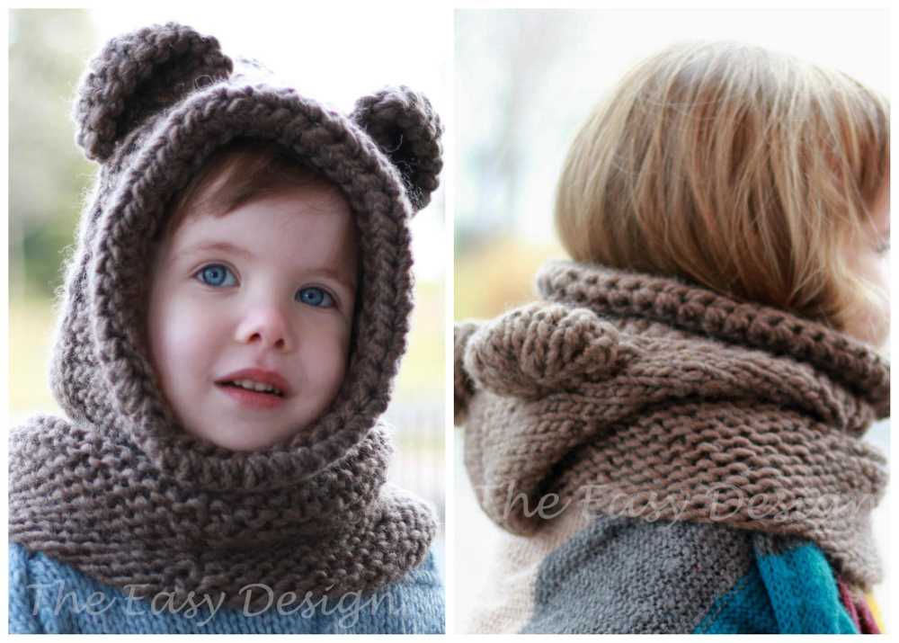 Children's cowl knitting pattern