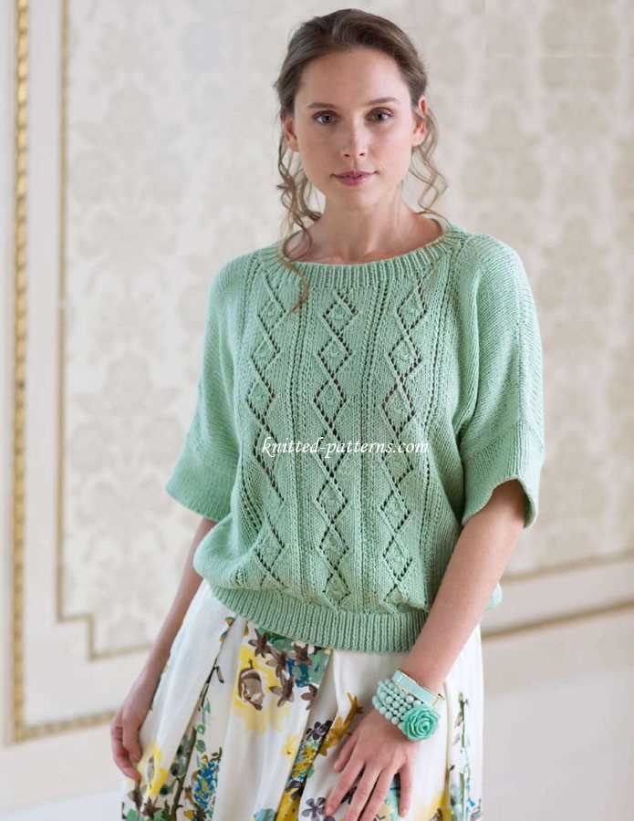 Free knitting patterns tops