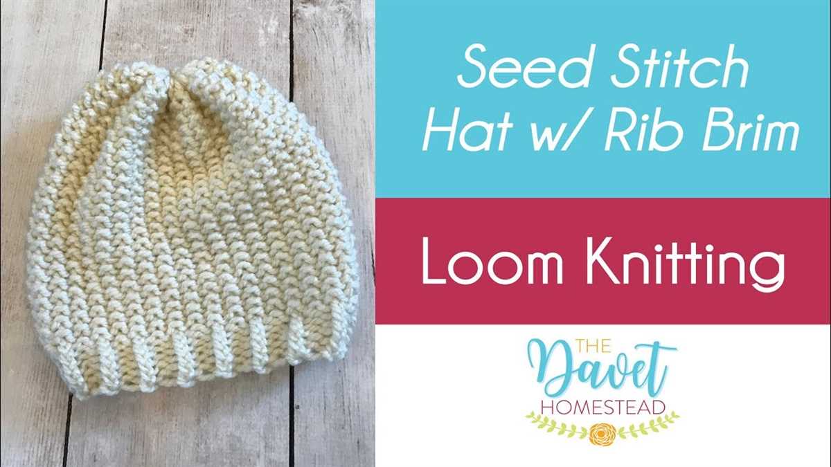 Simple seed stitch beanie knitting pattern free