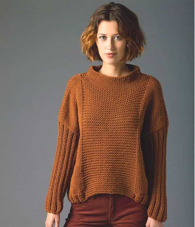 Easy knit pullover sweater pattern free