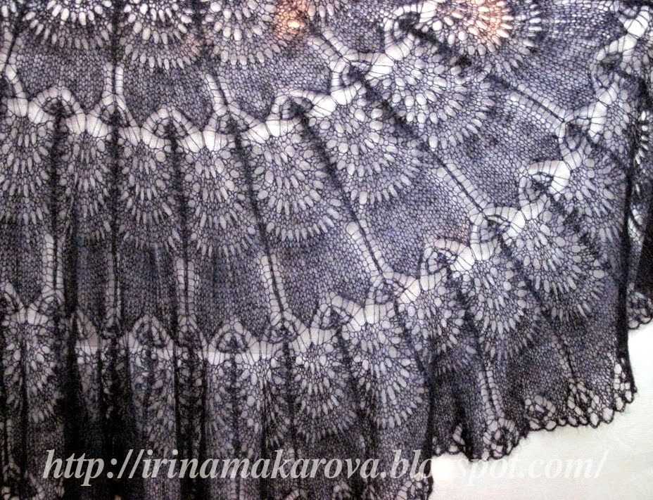 Knitted lace skirt pattern