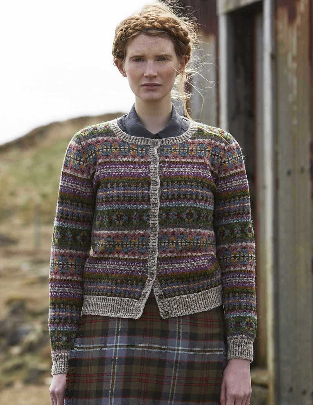 Fairisle cardigan knitting pattern