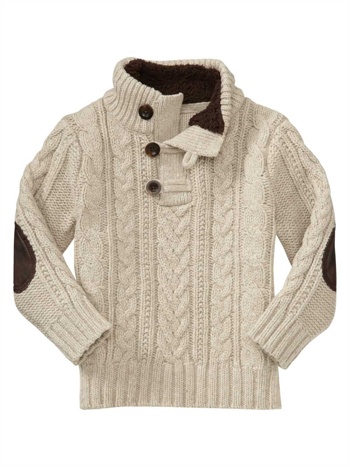 Child's cable knit sweater pattern