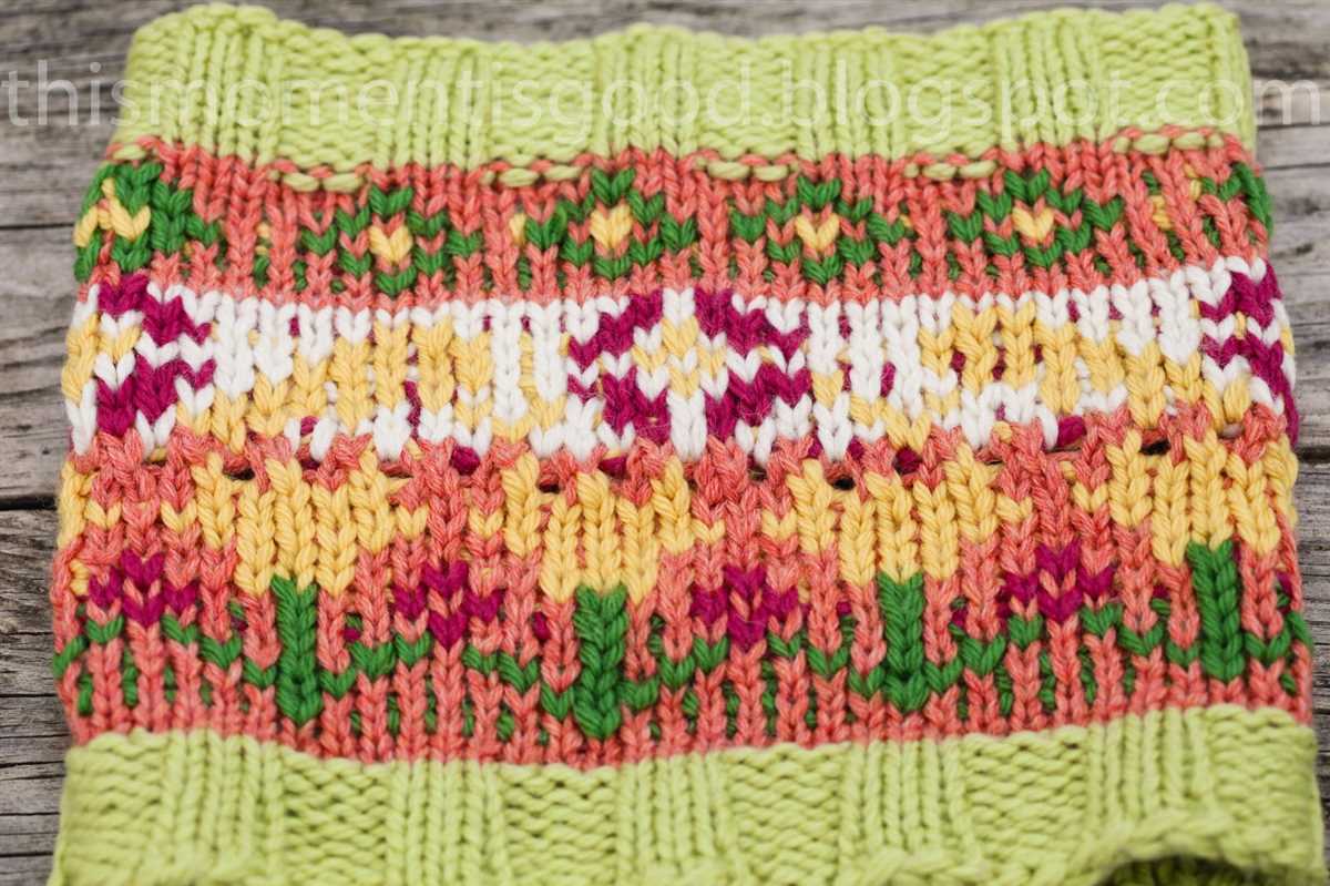 Fair isle scarf knitting patterns