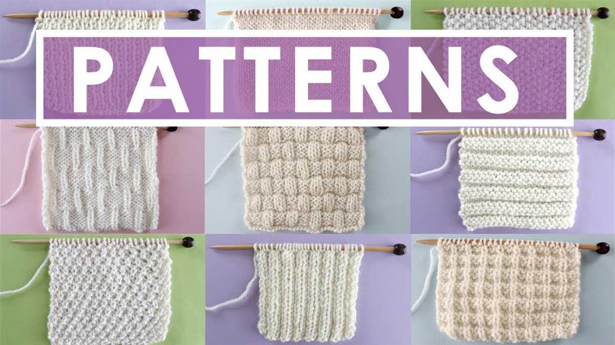 Easy knitting patterns for beginners videos