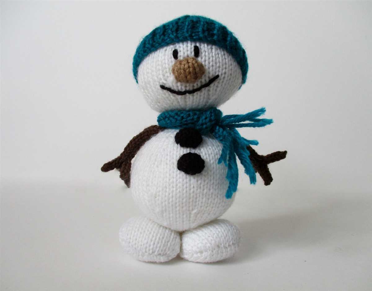 Knitted snowman pattern