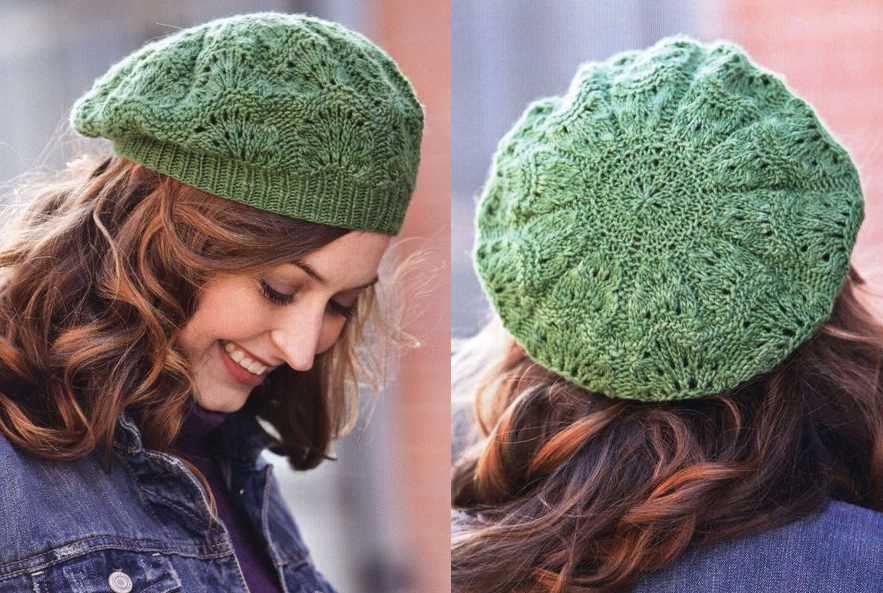 Lace beret knitting pattern free