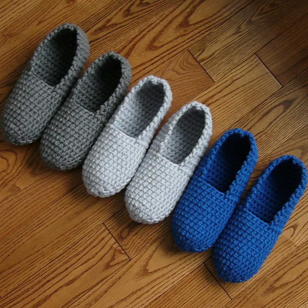Knitted house slippers pattern free