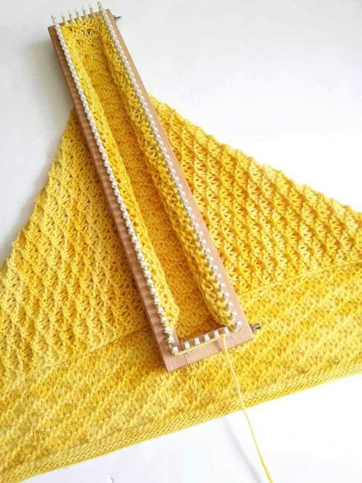 Knitting board scarf pattern