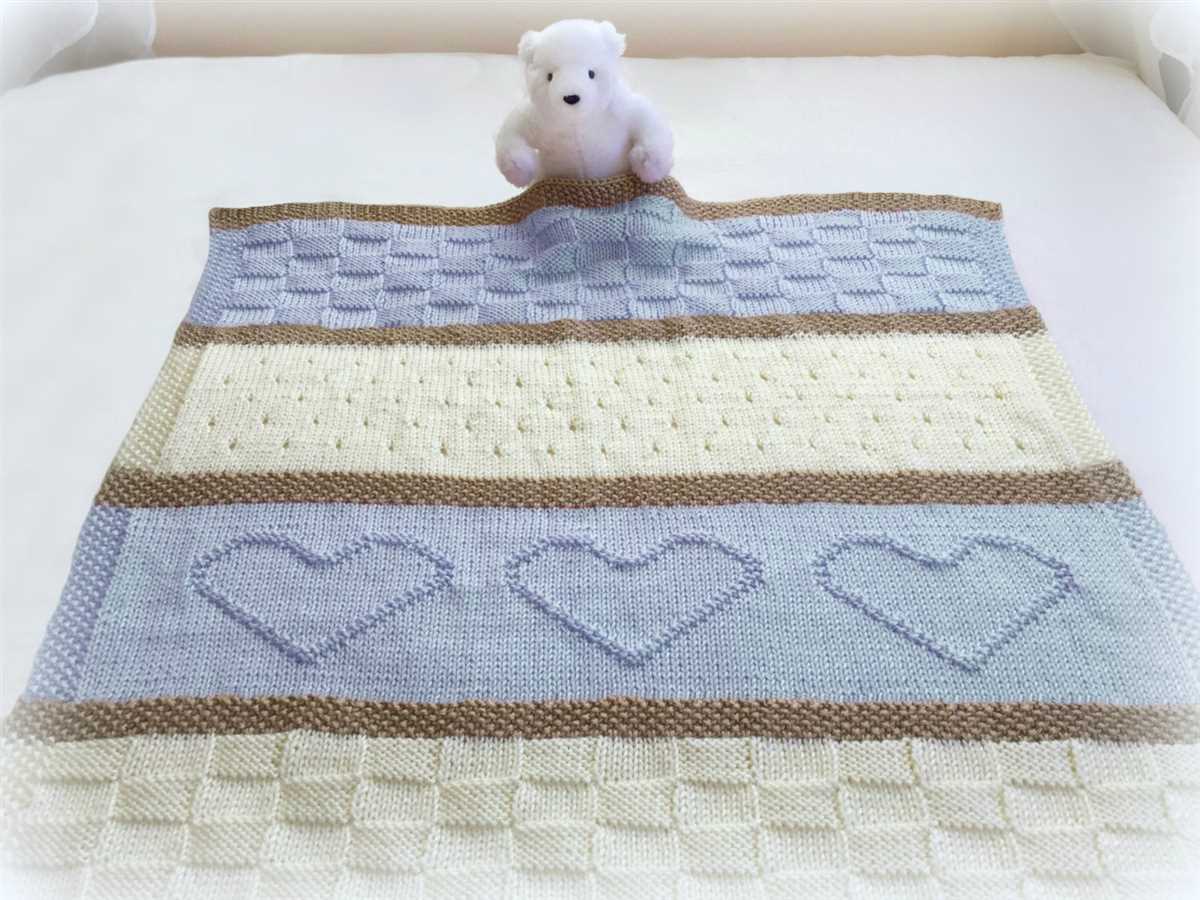 Baby knit blanket pattern