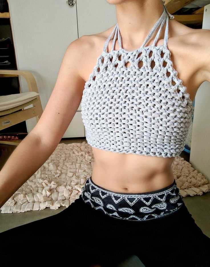Easy crop top knitting pattern free