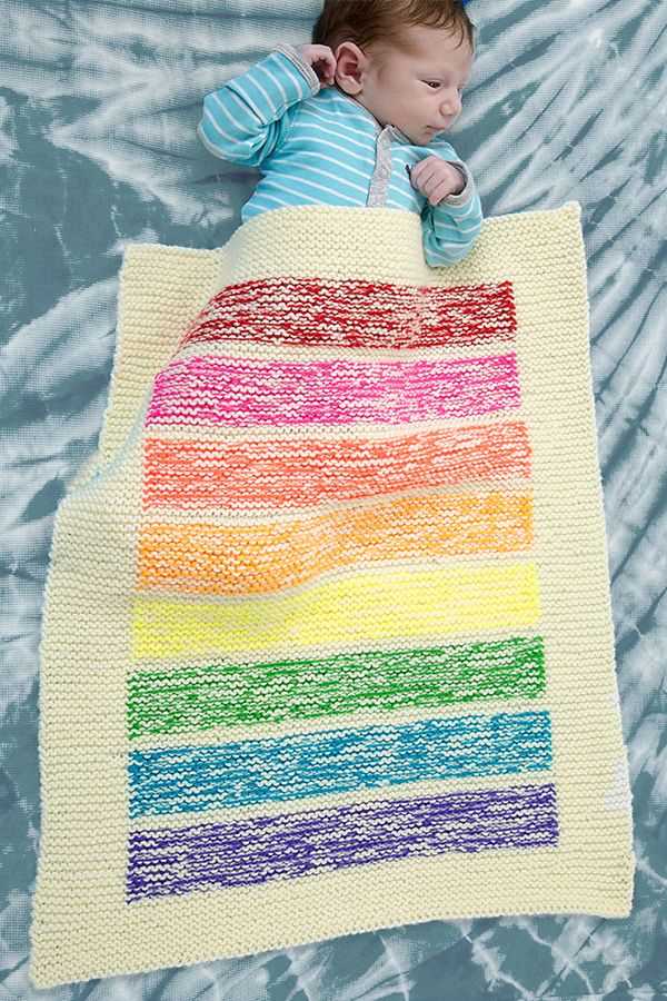 Stroller blanket knitting pattern