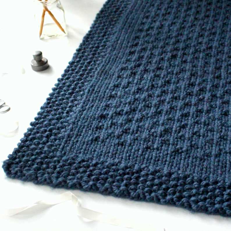 Boulevard blanket knitting pattern