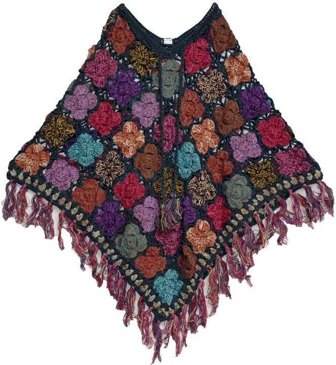Knitting patterns poncho shawls