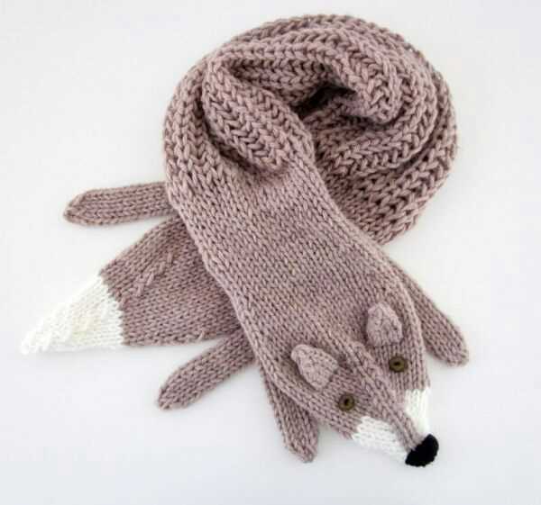 Fox scarf knitting pattern