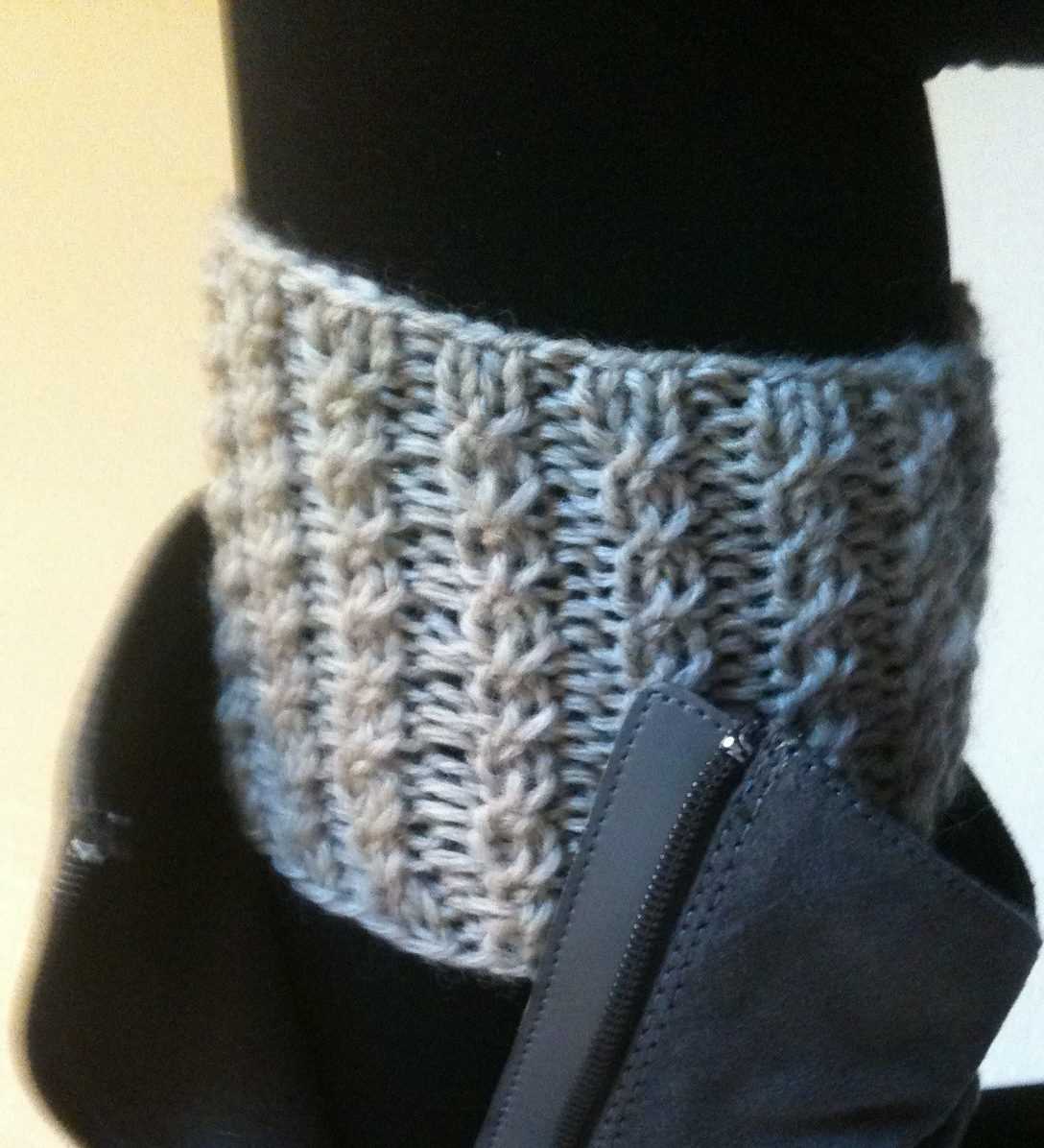 Boot cuffs knitted free pattern