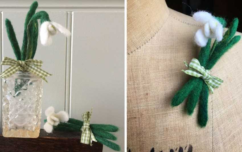 Free snowdrop knitting pattern