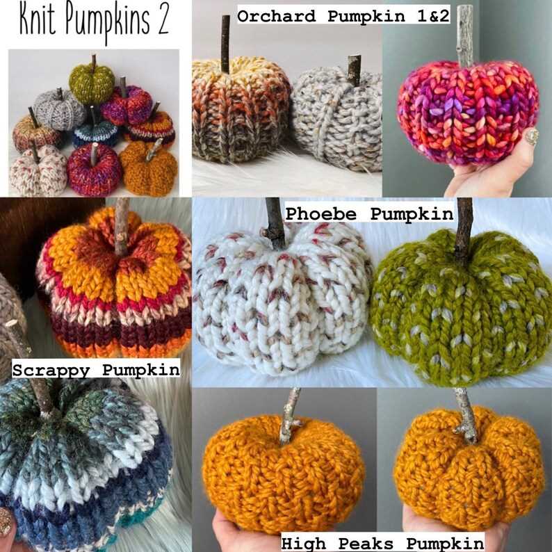 Pumpkin knit pattern